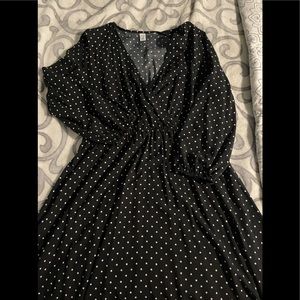 Black & White Polka Dot Large Dress
